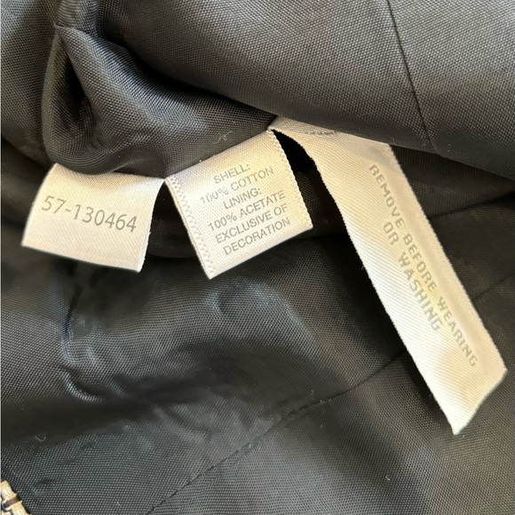 ANN TAYLOR LOFT BLACK, WHITE & CREAM COLLARED 3-BUTTON SUIT BLAZER, SIZE 6 - Picture 8 of 8